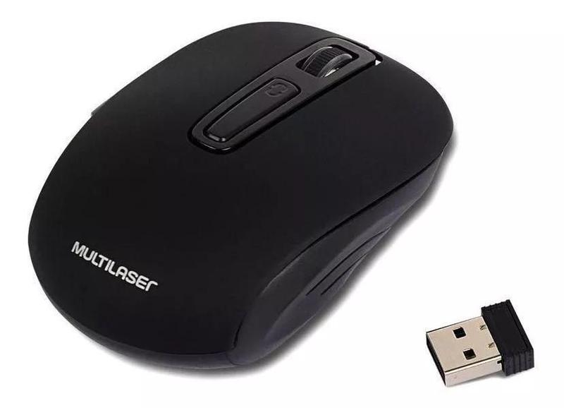 Imagem de Mouse Sem Fio Recarregável 1600DPI 2.4ghz Lithium Usb MO277