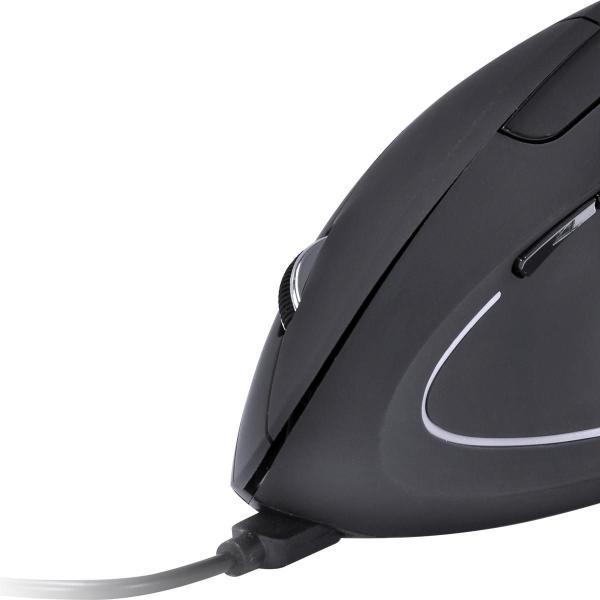 Imagem de Mouse Sem Fio Recarregavel 2.4 Ghz Vertical Ergonomico Orto