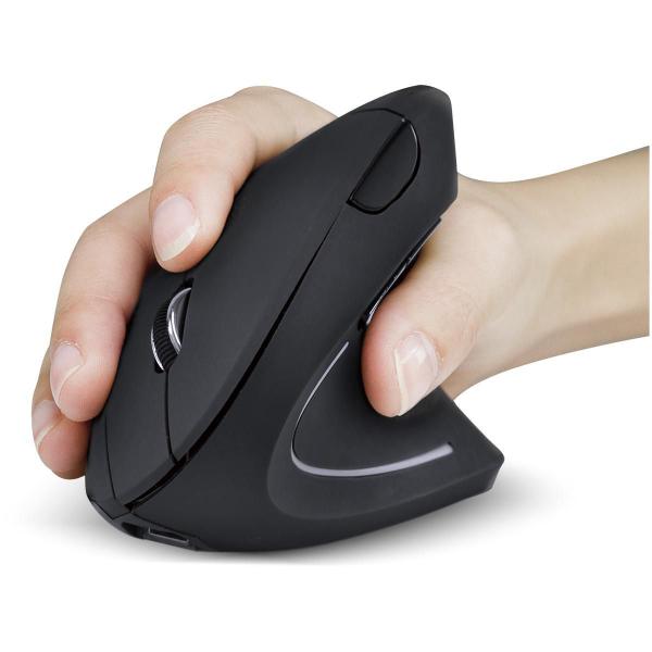 Imagem de Mouse Sem Fio Recarregavel 2.4 Ghz Vertical Ergonomico Orto