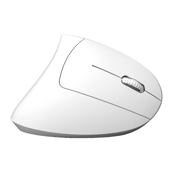 Imagem de Mouse Sem Fio Recarregável 2.4 Ghz Vertical Ergonomico Ortopedico Power Fit 1600 Dpi Branco Usb - Pm300