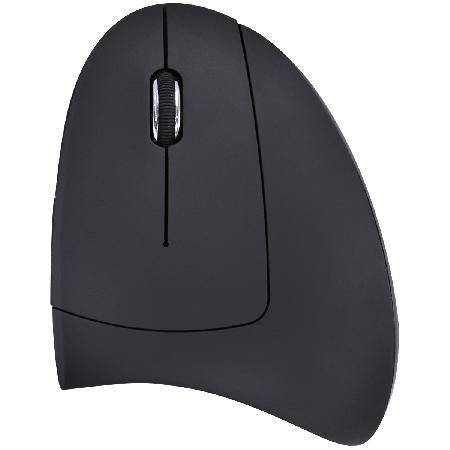 Imagem de Mouse Sem Fio Recarregavel 2.4 Ghz Vertical Ergonomico Ortopedico Power Fit 1600 Dpi Preto Usb - Pm300