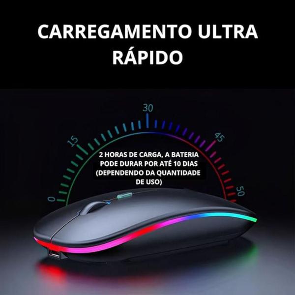 Imagem de Mouse Sem Fio Recarregável Bluetooth 3482