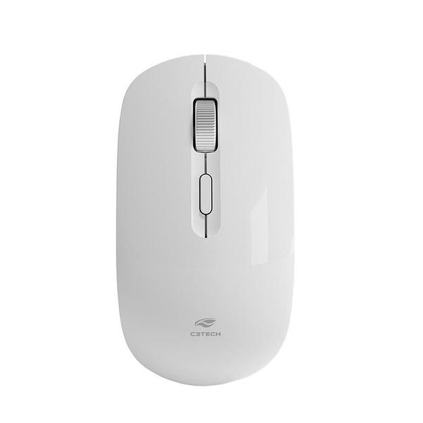 Imagem de Mouse Sem Fio Recarregável M-W80Wh C3Tech, Branco