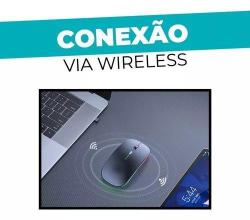 Imagem de Mouse Sem Fio Recarregável Wireless: Conectividade Sem Complicações