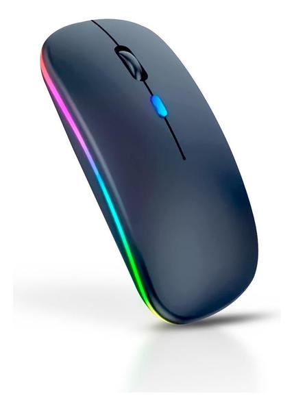 Imagem de Mouse Sem Fio RGB Recarregável - Preto 600/800/1200 DPI