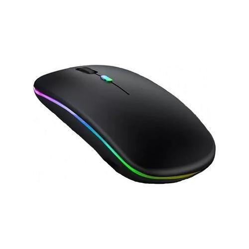 Imagem de Mouse Sem Fio RGB Recarregável - Preto 600/800/1200 DPI