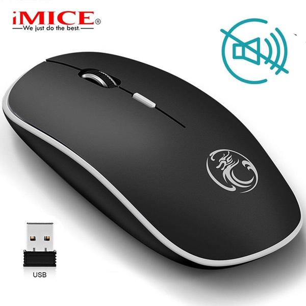 Imagem de Mouse sem fio silencioso, mouse de computador para PC, jogad