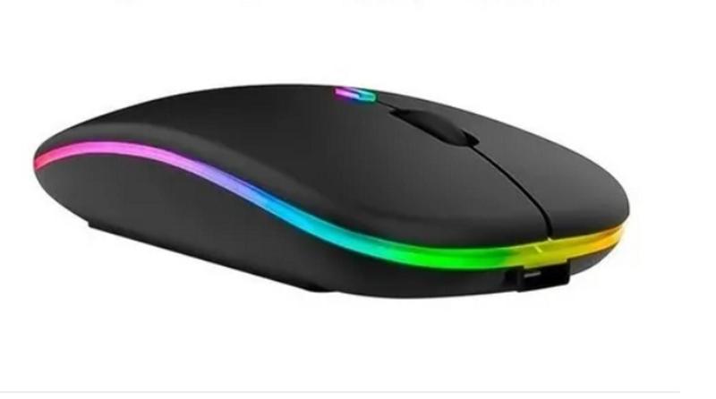 Imagem de Mouse Sem Fio Tablet Sm Galaxy Fe 12.4 Recarregável Luminoso Preto