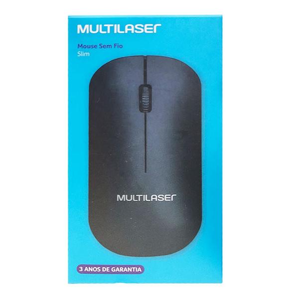 Imagem de Mouse Sem Fio Ultrafino Slim USB Óptico para PC Computador Wireless Notebook 1200 DPI Ergonômico Adaptador Sem Fio  Plug and Play