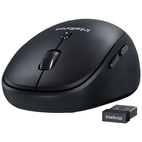 Imagem de Mouse Sem Fio Wireless USB 2,4 GHz 6 Botões MSI 200 Intelbras