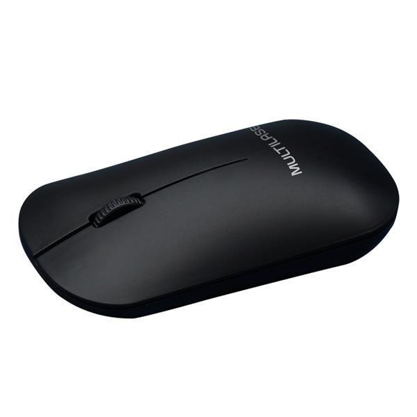 Imagem de Mouse slim sem fio Multilaser 1200Dpi 2.4Ghz 3 anos garantia Economia de bateria - preto - confort