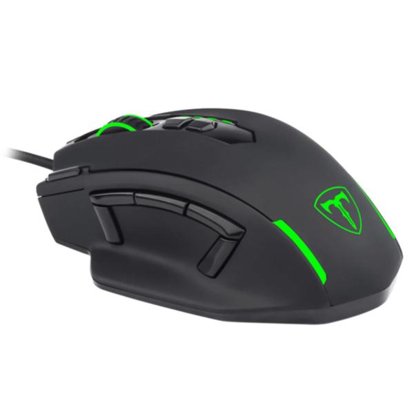 Imagem de Mouse T-Dagger Major Gaming com Fio / 8000DPI - Preto (TTGM-303)