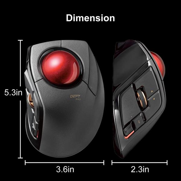 Imagem de Mouse Trackball ELECOM DEFT PRO Bluetooth com fio/sem fio