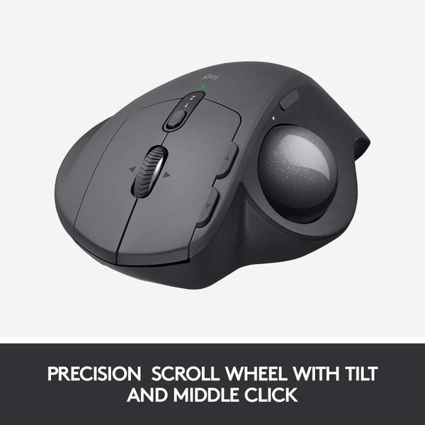 Imagem de Mouse Trackball sem fio Logitech MX Ergo com design ergonômico