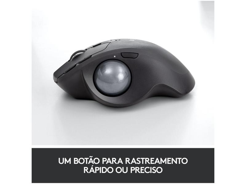 Imagem de Mouse Trackball sem Fio Logitech Óptico 440DPI - 8 Botões MX Ergo Cinza