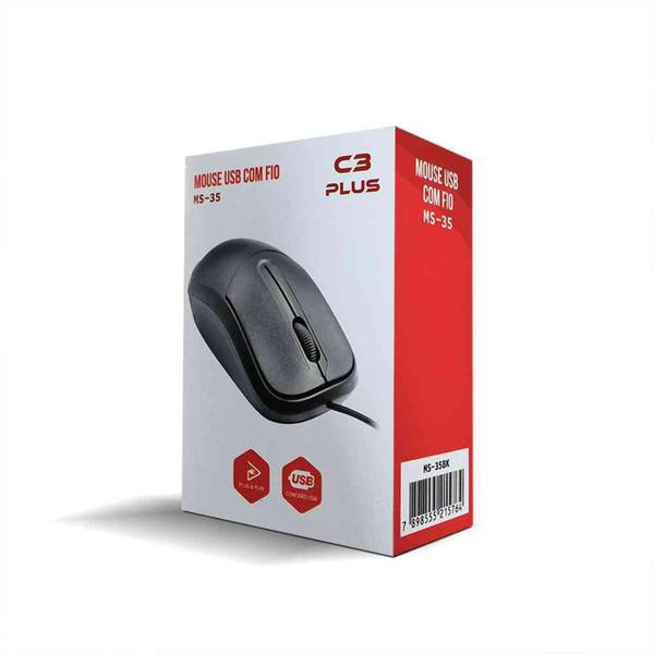 Imagem de Mouse USB C3TECH MS-35BK PT