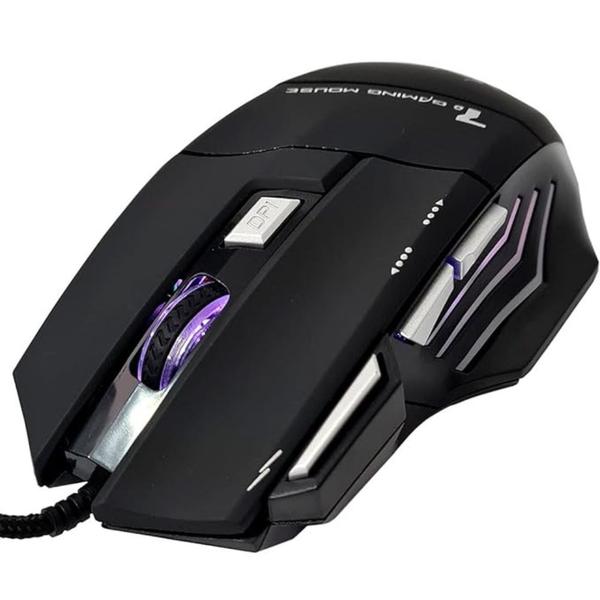 Imagem de Mouse USB Gamer Preto Knup KP-V4 LED