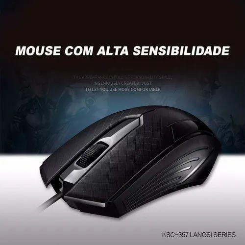 Imagem de Mouse Usb Gamer Preto para Computador Notebook