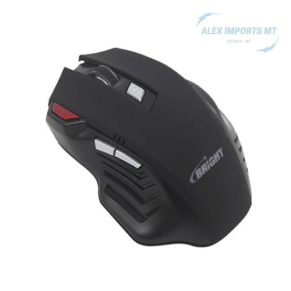 Imagem de Mouse USB Gamer Pro 2400dpi Bright Mause Para Youtuber