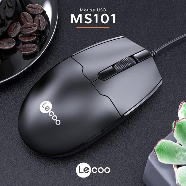 Imagem de Mouse USB Lecoo MS101 Preto 1200 DPI