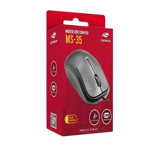 Imagem de Mouse usb ms-35bk preto c3tech