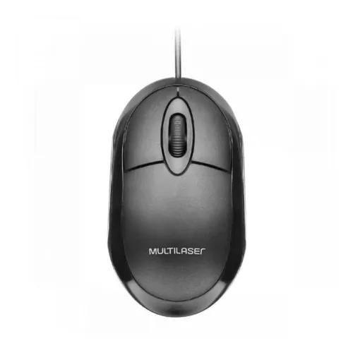 Imagem de Mouse Usb Multilaser Preto Caixa Original Box Com Lacre MO300