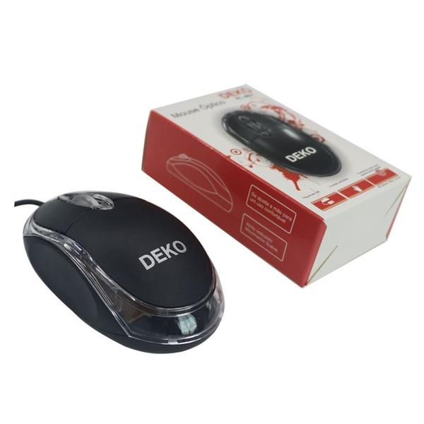 Imagem de Mouse Usb Óptico Deko Embalagem Individual Box Homologação: 1001903229