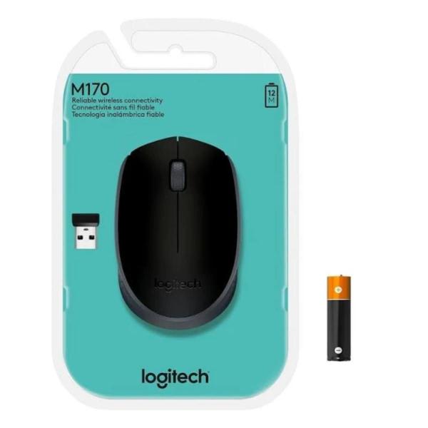 Imagem de Mouse usb sem fio M170 Preto 910-004940 - Logitech