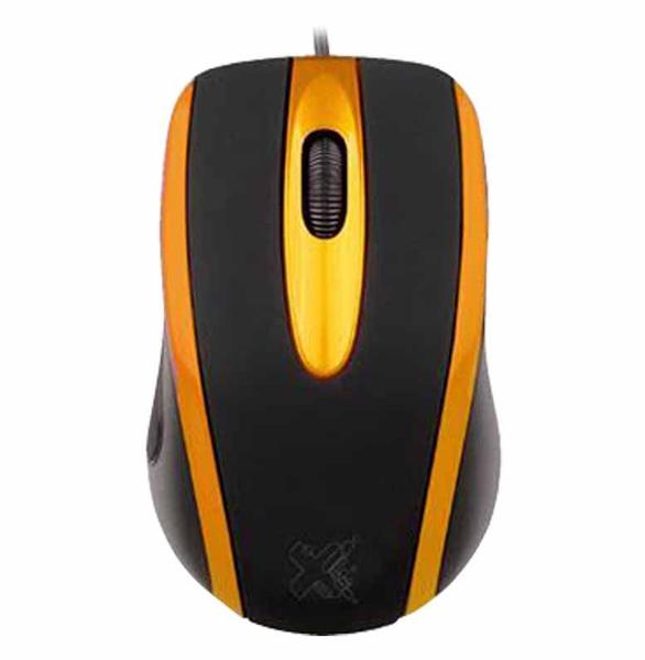 Imagem de Mouse Usb Techzone Preto Amarelo 3891 Maxprint - Un