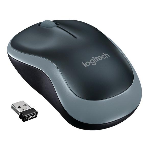 Imagem de Mouse USB Wireless Mini M185 preto/cinza - Logitech