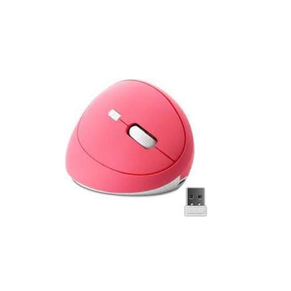 Imagem de Mouse Vertical S/ Fio (wireless E Bluetooth) 2400dpi Ka-6660 Cor Rosa