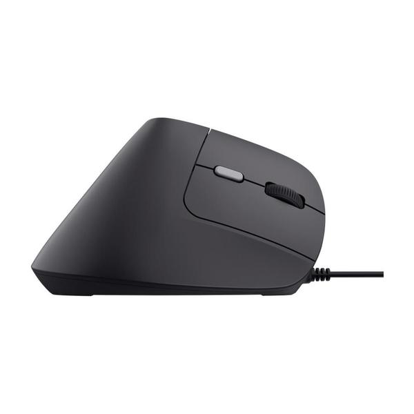 Imagem de Mouse Vertical Trust Bayo II, USB, 6 Botões, Ergonomico, Preto - 25144