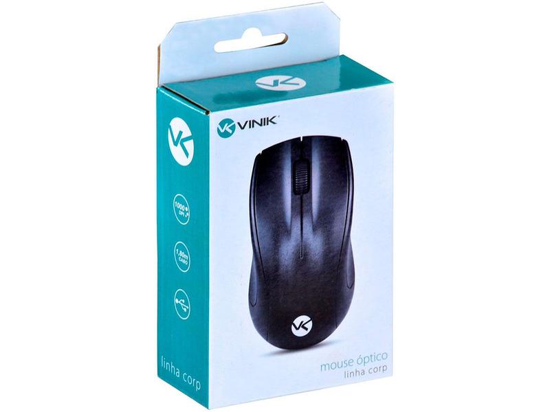 Imagem de Mouse Vinik CM100, USB, 1000 DPI, Preto