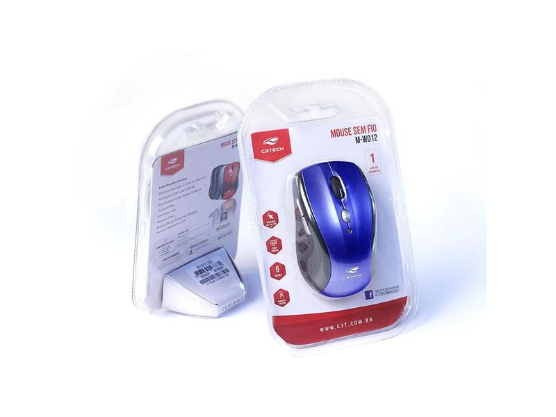 Imagem de Mouse Wireless C3Tech Rc/Nano M-W012Bl