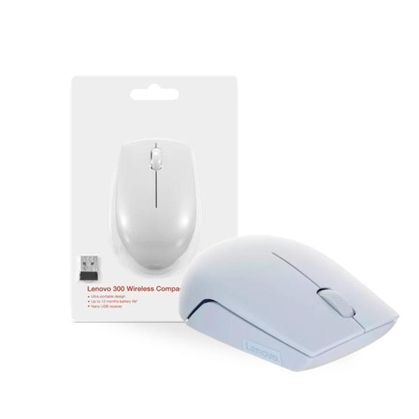 Imagem de Mouse Wireless Lenovo L300  Branco 