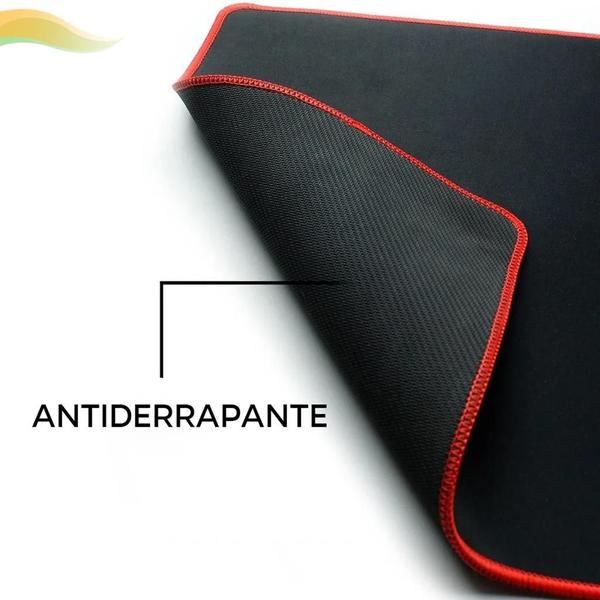 Imagem de Mousepad Antiderrapante Gamer Tecido Liso Permite Movimento Ágil Speed Evita Desgaste Mouse 70x30cm