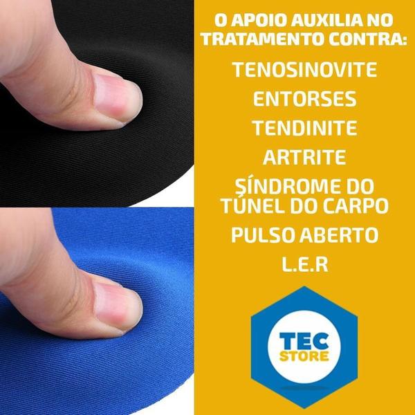 Imagem de Mousepad Com Apoio De Pulso Em Gel Punho Previne Dores