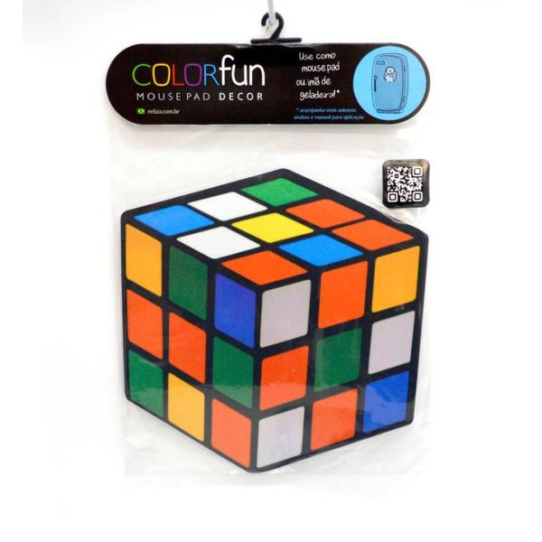 Imagem de Mousepad com imã cubo mágico colorfun presentes criativos