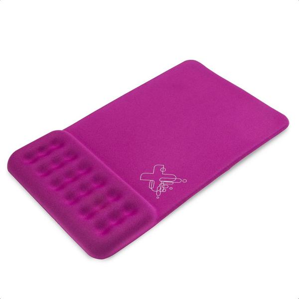 Imagem de Mousepad Double Confort Estrutura Em Gel Evita Fadiga Silicone Rosa Maxprint - 6013413