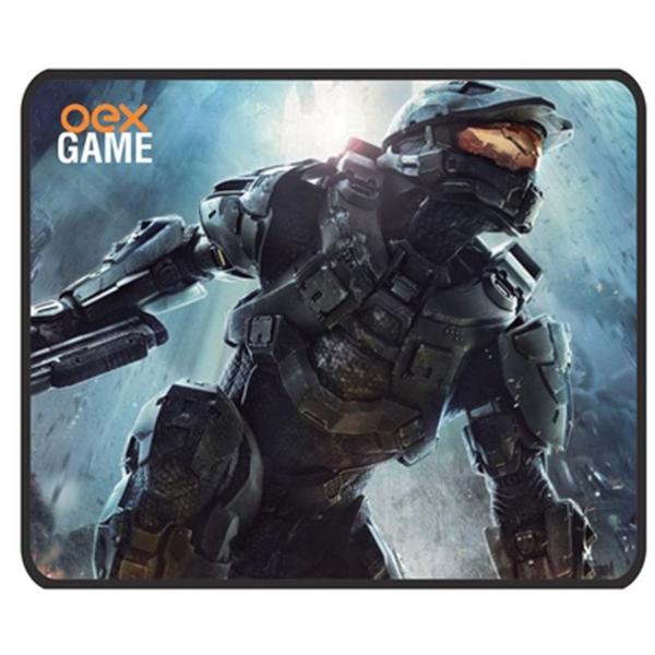 Imagem de Mousepad e Mouse War Gamer Oex Led 6 Botões 2400DPI MC100