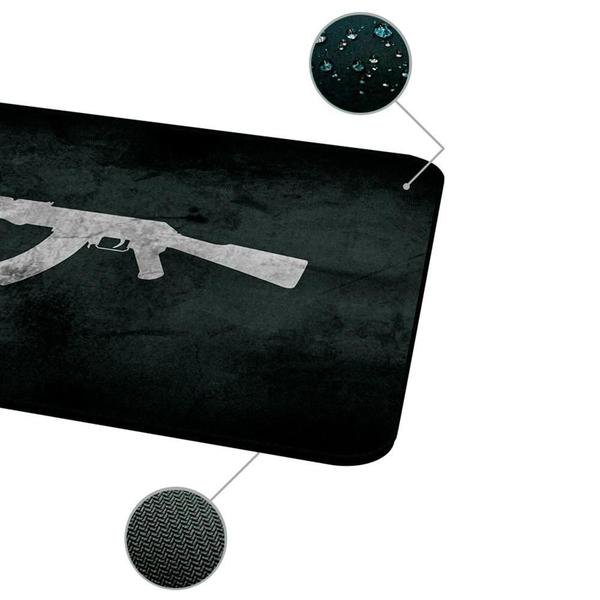 Imagem de Mousepad Gamer AK47 Borda Costurada Médio 21x29 rg-mp-04-ak