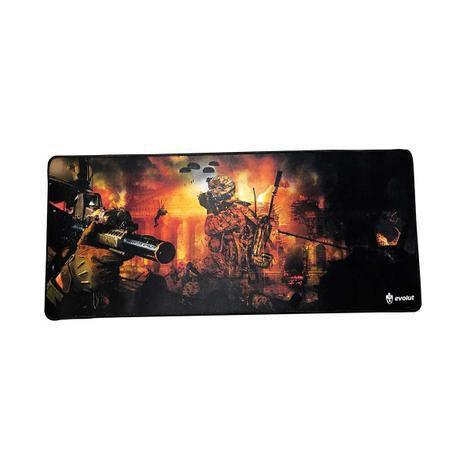 Imagem de Mousepad gamer eg402rd grande  laranja evolut .