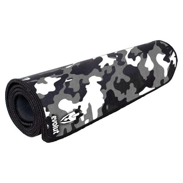 Imagem de Mousepad Gamer Evolut, Grande 700x300mm, Borda Costurada, Camuflado Cinza - EG402CM