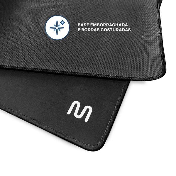 Imagem de Mousepad Gamer Extra Grande Desktop 70 X 30 Cm Preto Liso