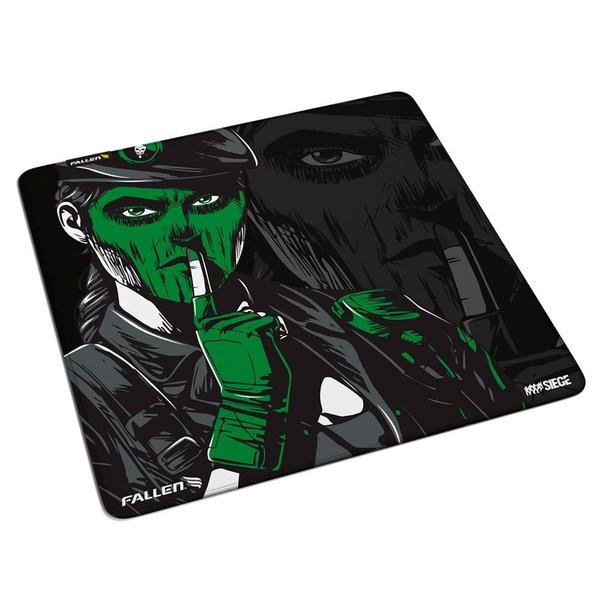 Imagem de Mousepad Gamer Fallen R6 Caveira, Speed+ Grande 450x450mm - MP-R6-CA-SM-GR