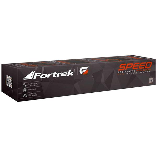 Imagem de Mousepad Gamer Fortrek MPG102, Grande (440x350mm), Speed, Vermelho - 72696