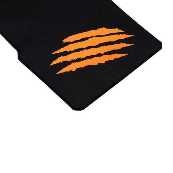 Mousepad Gamer Hawk 90x30 cm Preto com Laranja - OEX Imagem de Mousepad Gamer Hawk 90x30 cm Preto com Laranja - OEX