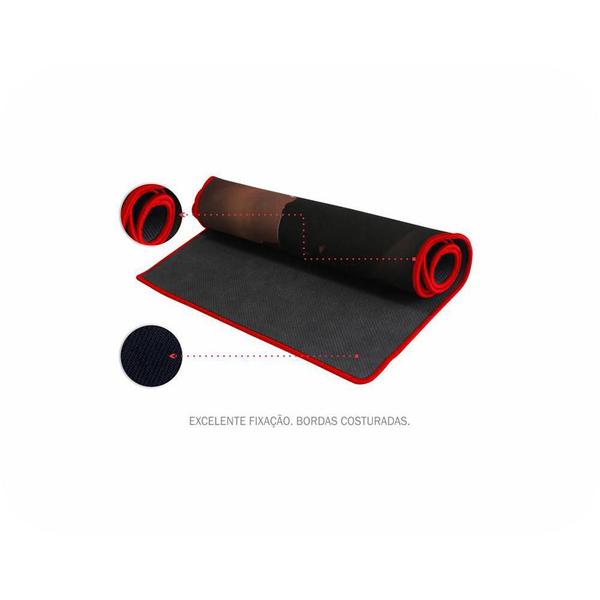 Mousepad Gamer K-mex Fxx8035 Preto/vermelho - Fxx80350002ck1x Imagem de Mousepad Gamer K-mex Fxx8035 Preto/vermelho - Fxx80350002ck1x