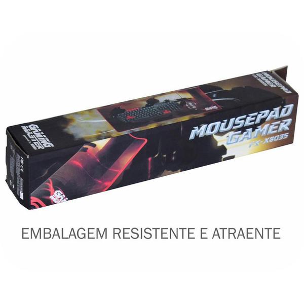 Mousepad Gamer K-mex Fxx8035 Preto/vermelho - Fxx80350002ck1x Imagem de Mousepad Gamer K-mex Fxx8035 Preto/vermelho - Fxx80350002ck1x