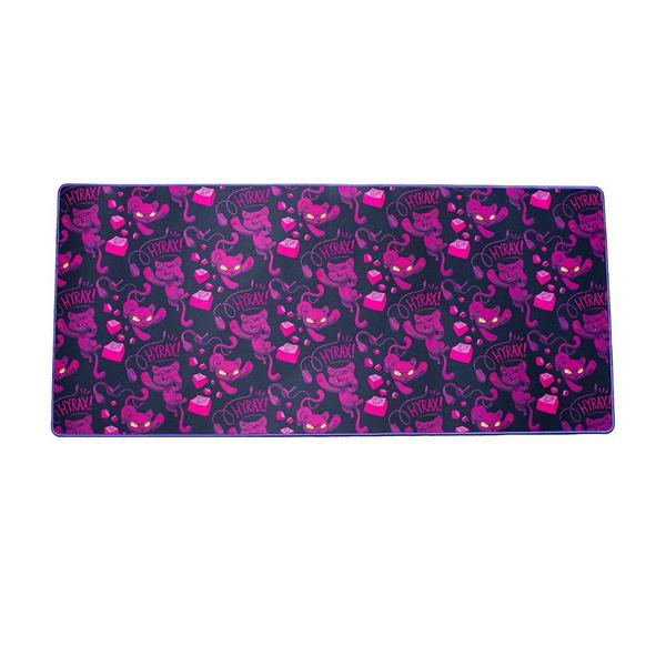 Imagem de Mousepad Gamer Motospeed Hyrax 900x400mm Rosa c/ Preto